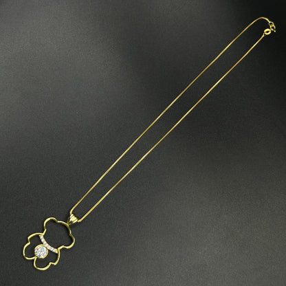 Yellow Gold Teddy Necklace