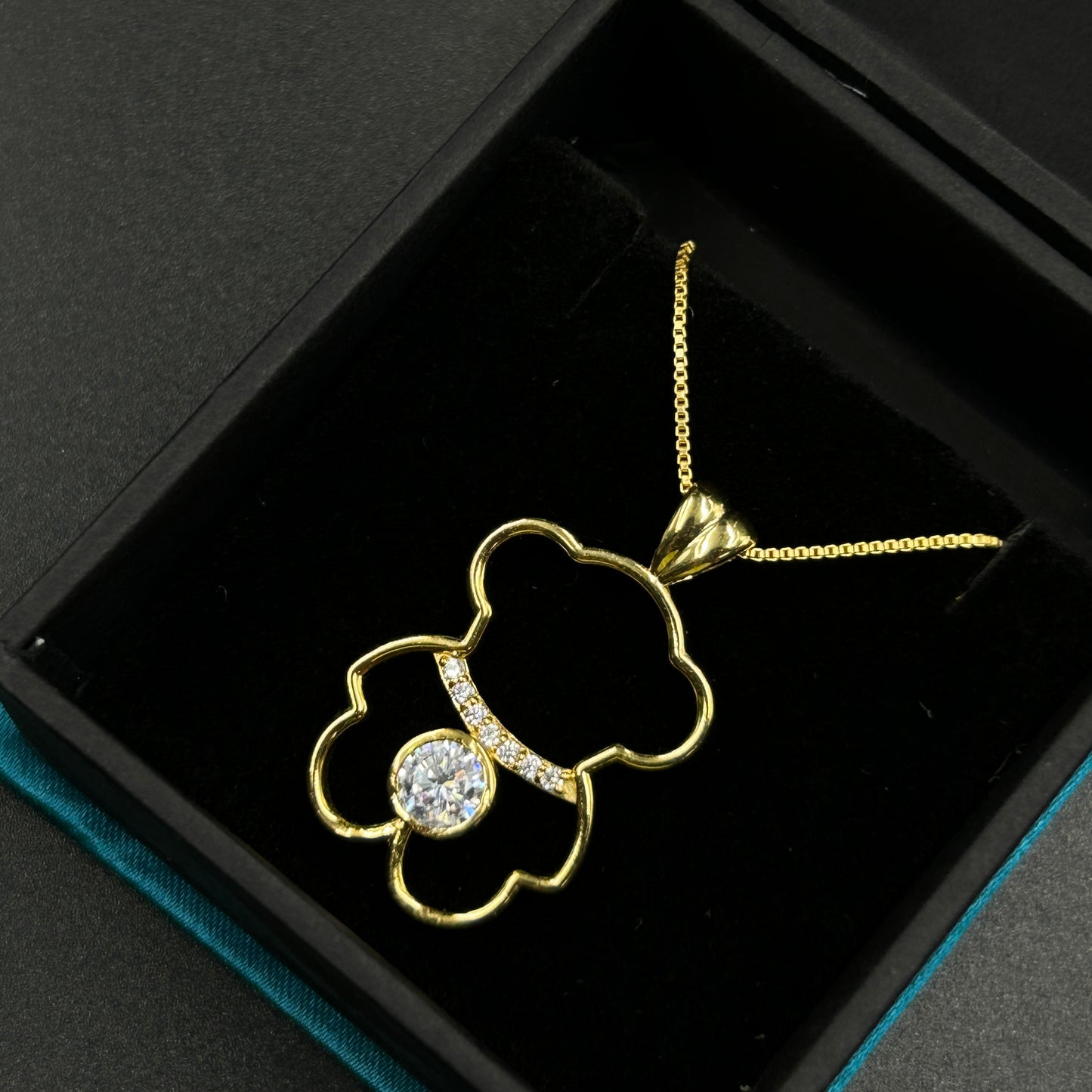 Yellow Gold Teddy Necklace