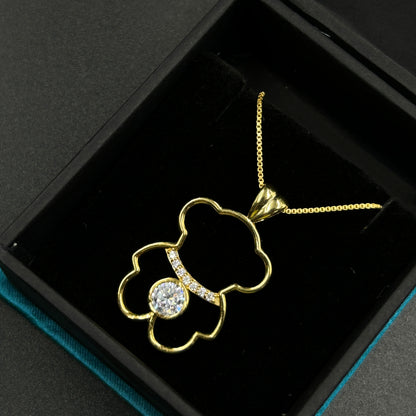 Yellow Gold Teddy Necklace