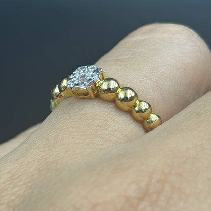 Yellow Gold Bubble Ring