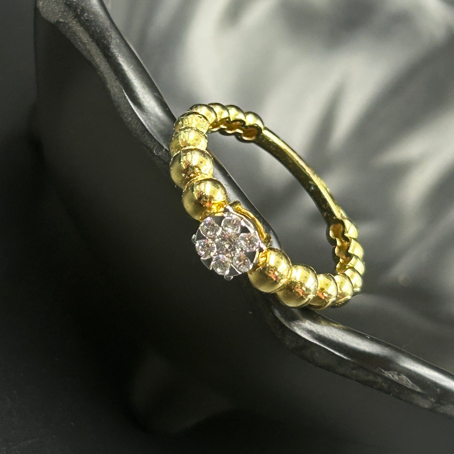 Yellow Gold Bubble Ring