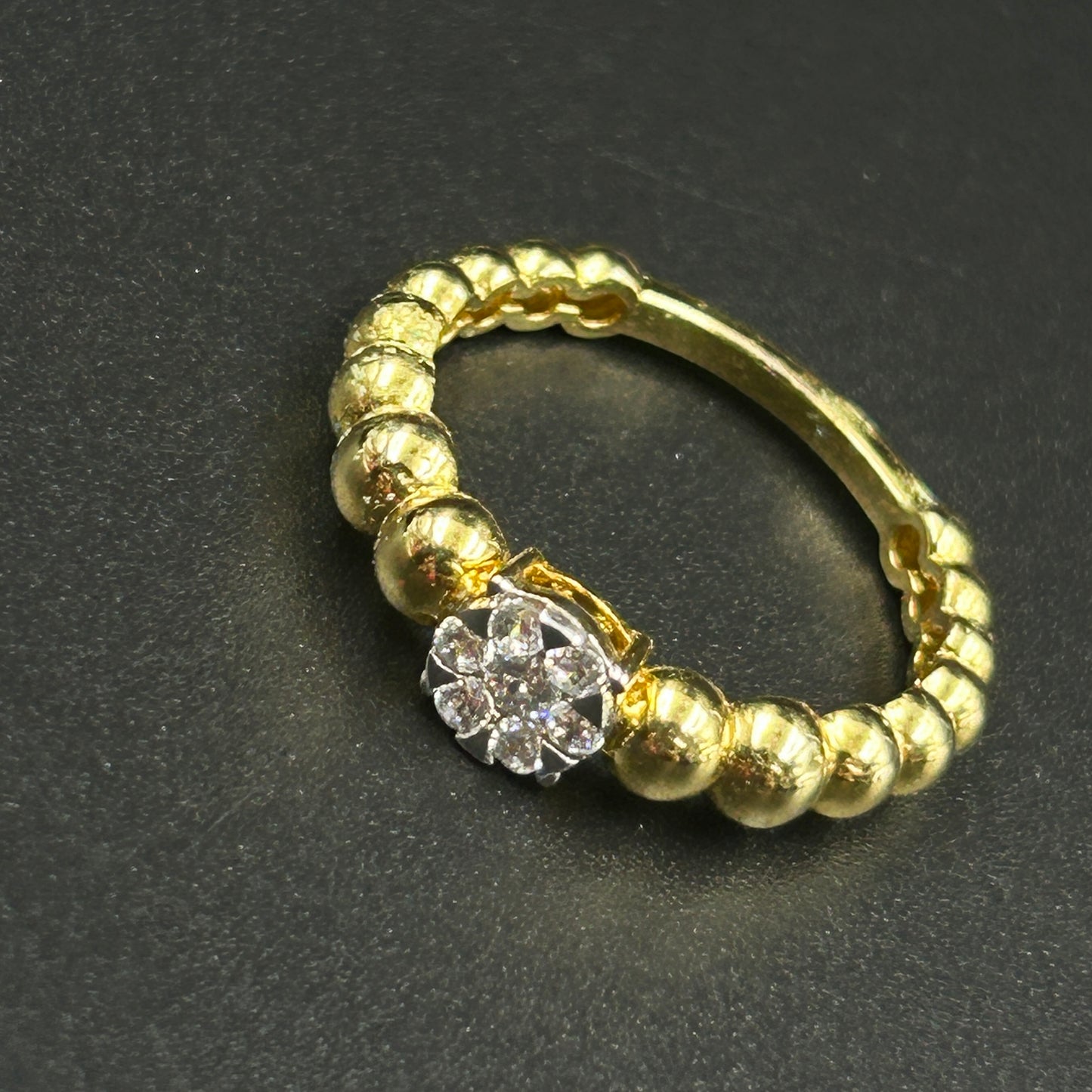 Yellow Gold Bubble Ring