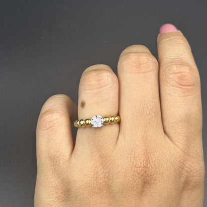 Yellow Gold Bubble Ring