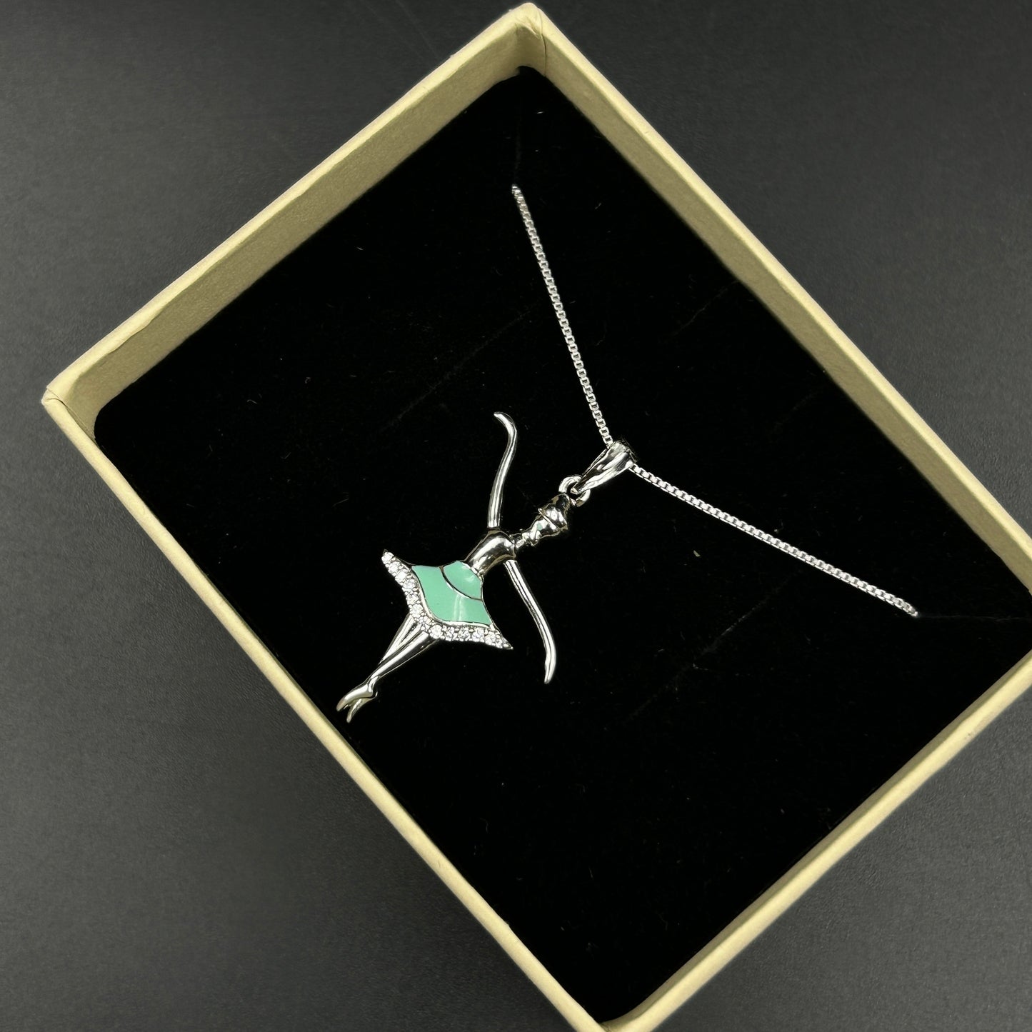 925 Silver Dancing Doll Pendant and Chain