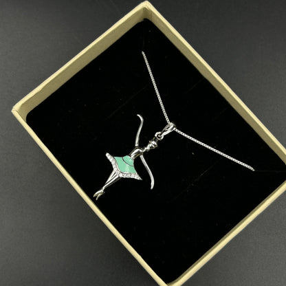 925 Silver Dancing Doll Pendant and Chain