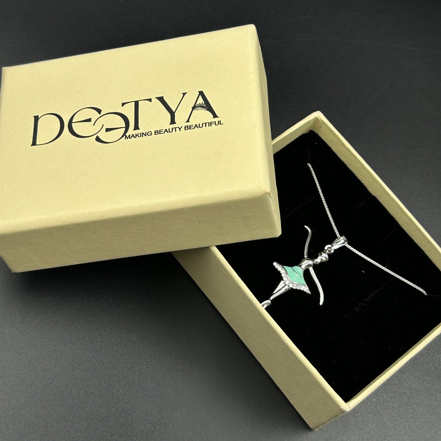 925 Silver Dancing Doll Pendant and Chain