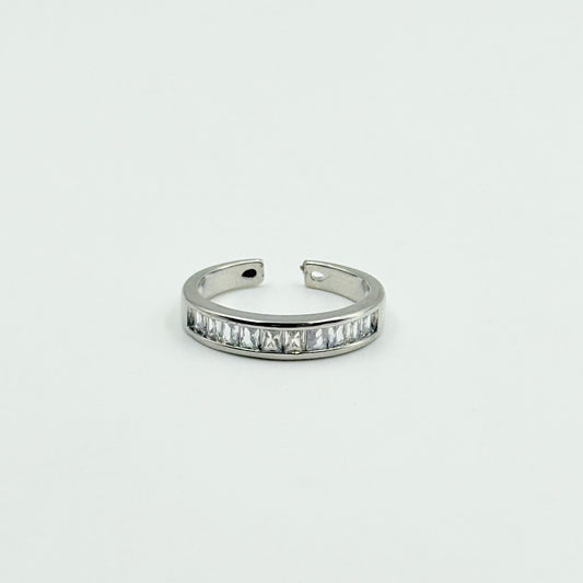 Adjustable Half Eternity Ring 18k Gold Plated