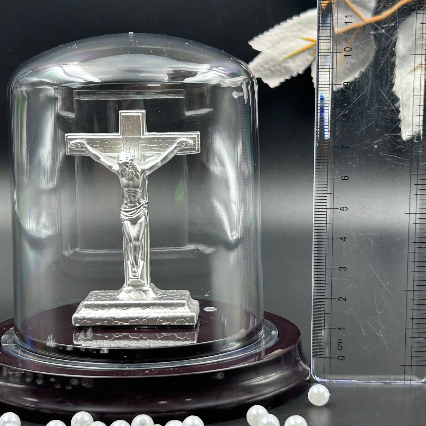 Jesus On Cross Sign 999 Pure Silver Murti
