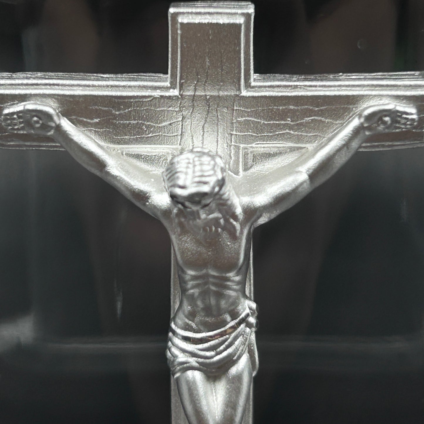 Jesus On Cross Sign 999 Pure Silver Murti