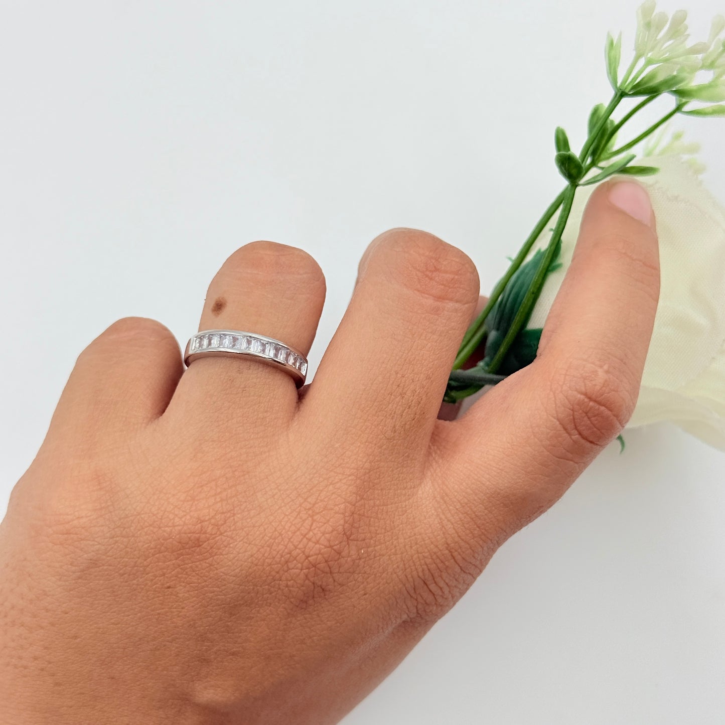 Adjustable Half Eternity Ring 18k Gold Plated