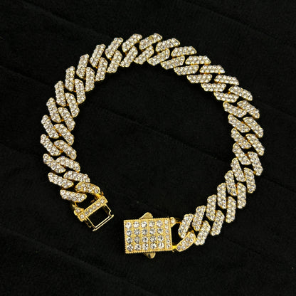 Men's Yellow Gold Plated Stainless Steel Bracelet