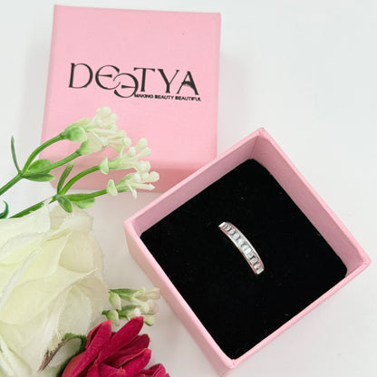 Adjustable Half Eternity Ring 18k Gold Plated