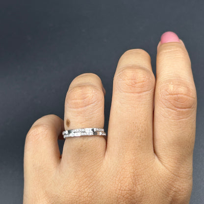 White Gold 3D Ring