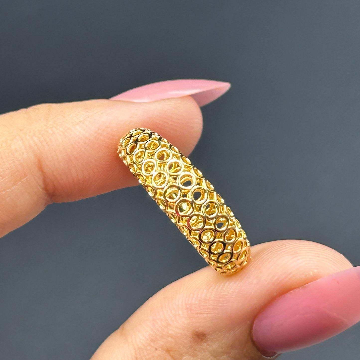 Yellow Gold - Jalli Ring