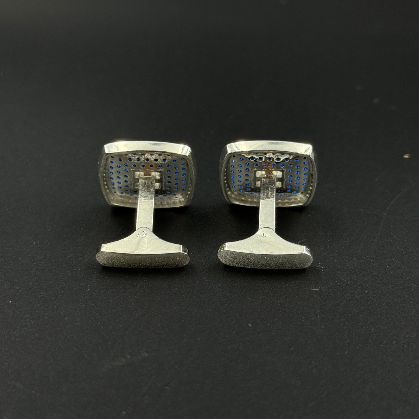Blue Sapphire Cufflink - Men's Jewelry