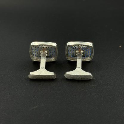 Blue Sapphire Cufflink - Men's Jewelry