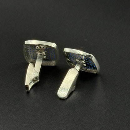 Blue Sapphire Cufflink - Men's Jewelry