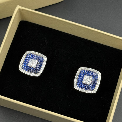 Blue Sapphire Cufflink - Men's Jewelry