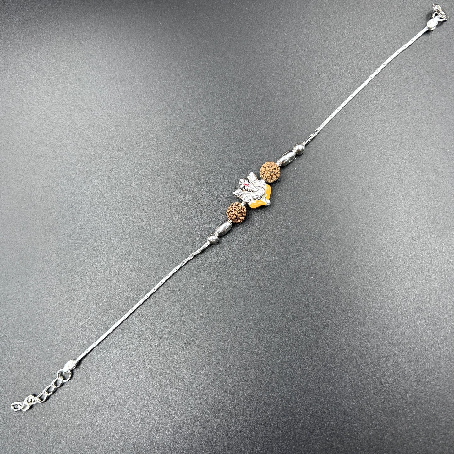 Silver Ganpati Rudraksha Rakhi