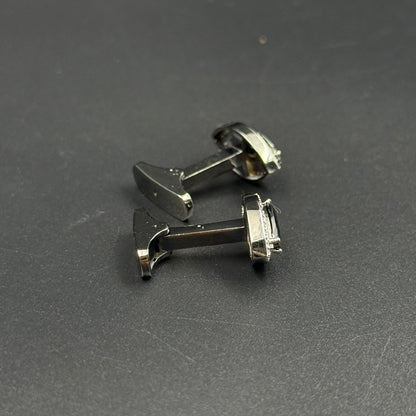 Unique Black Diamond Men's Cufflink