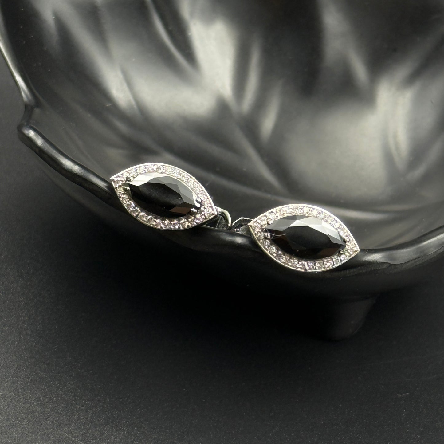 Unique Black Diamond Men's Cufflink