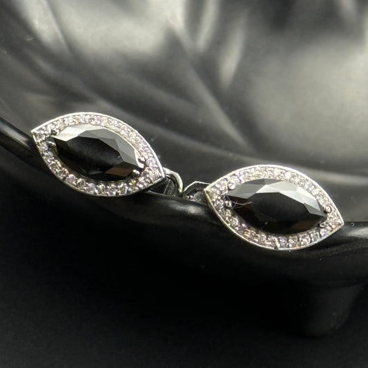 Unique Black Diamond Men's Cufflink