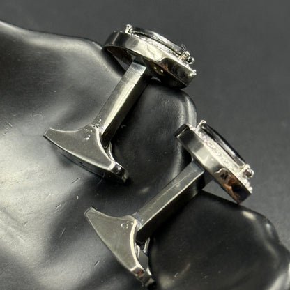 Unique Black Diamond Men's Cufflink