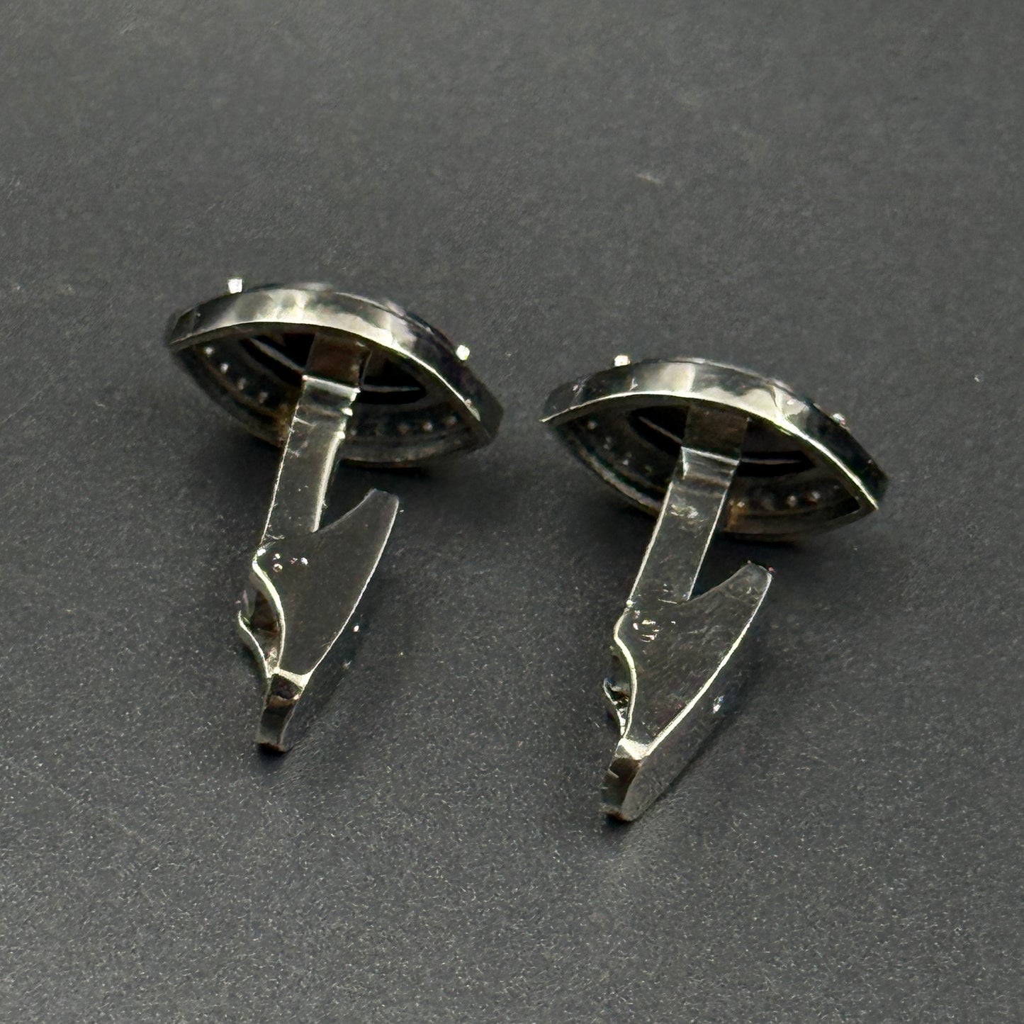 Unique Black Diamond Men's Cufflink
