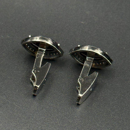 Unique Black Diamond Men's Cufflink
