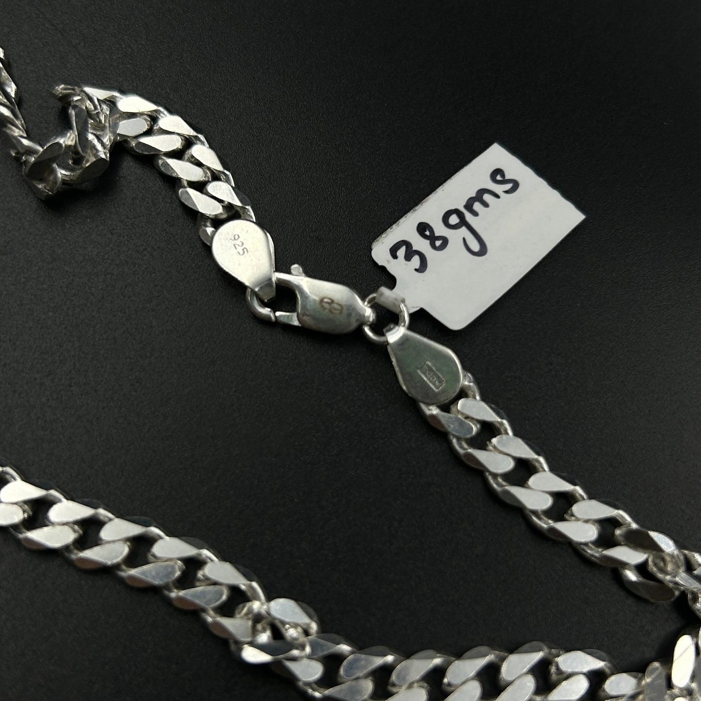 Silver Cuban Link Chain - Silver Men's Chain
