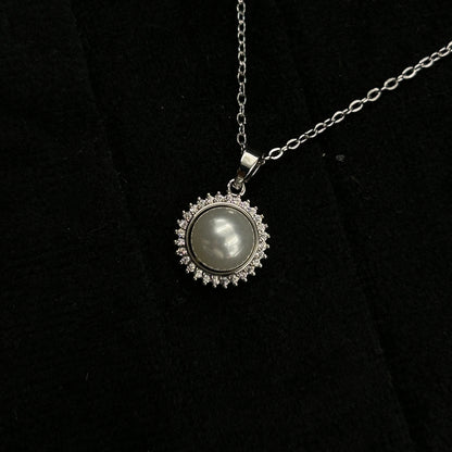 18k Gold Plated Women's Minimal Pearl Pendant