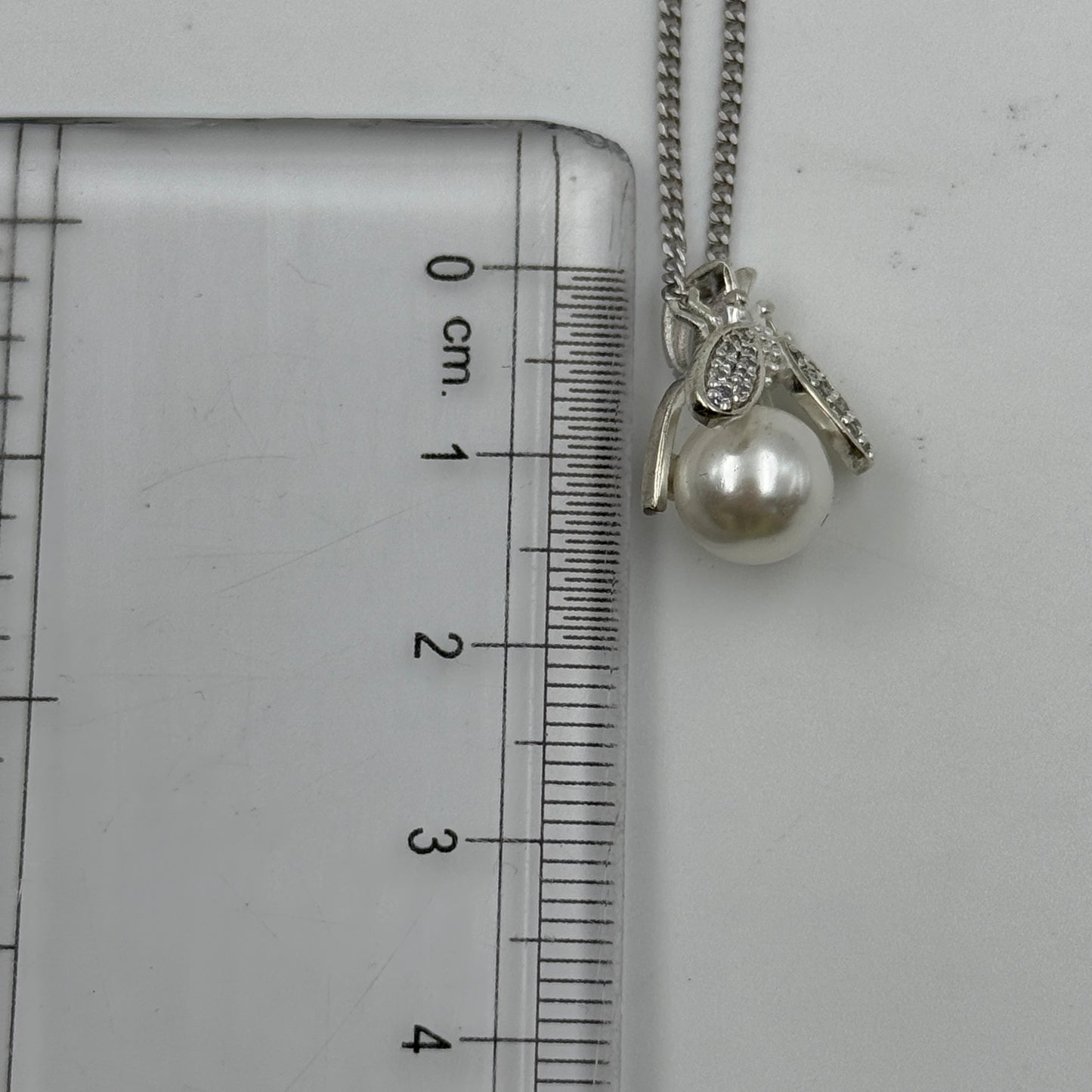 925 BUG Pendant and Chain Silver Pearl Pendant