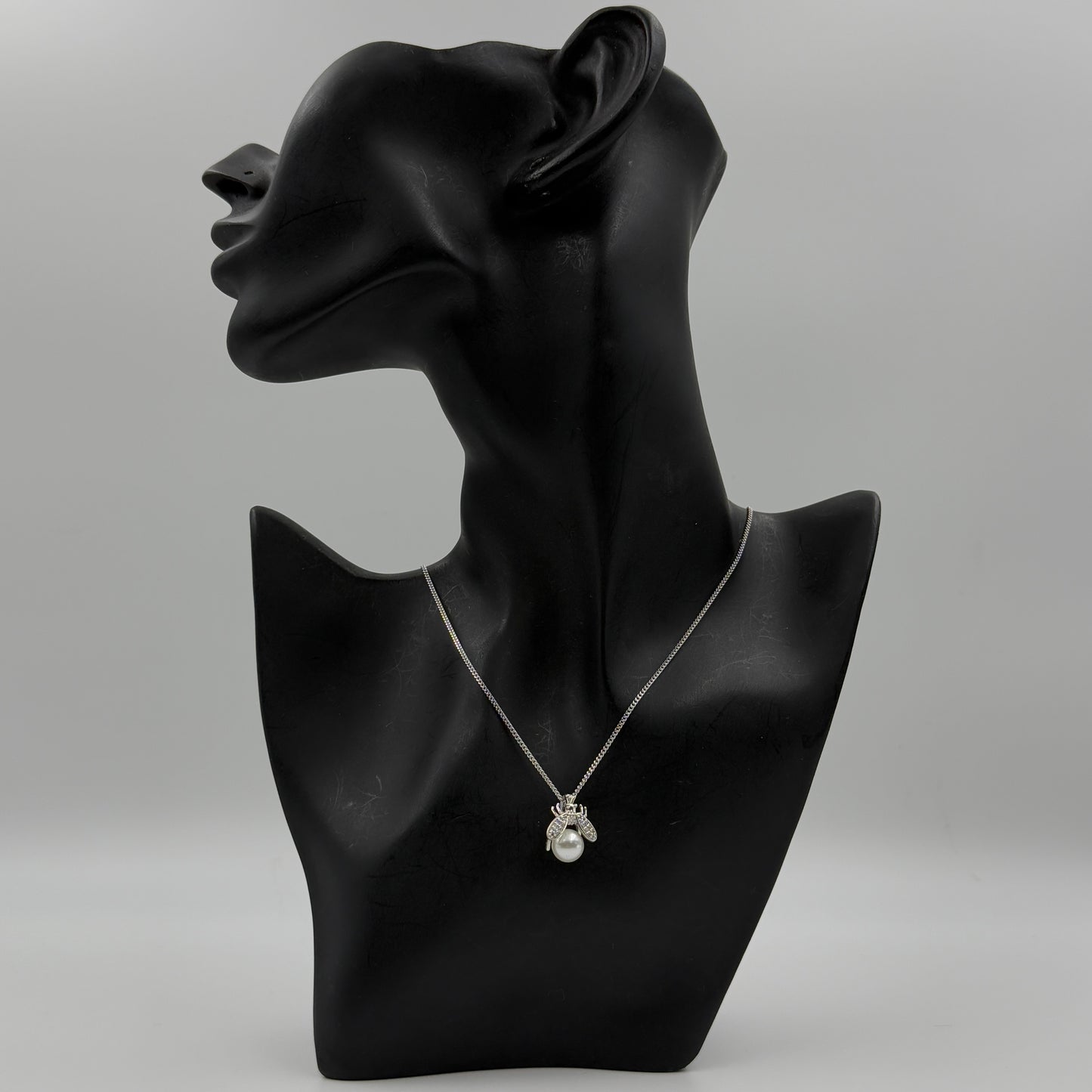 925 BUG Pendant and Chain Silver Pearl Pendant