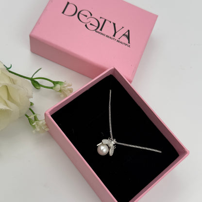 925 BUG Pendant and Chain Silver Pearl Pendant