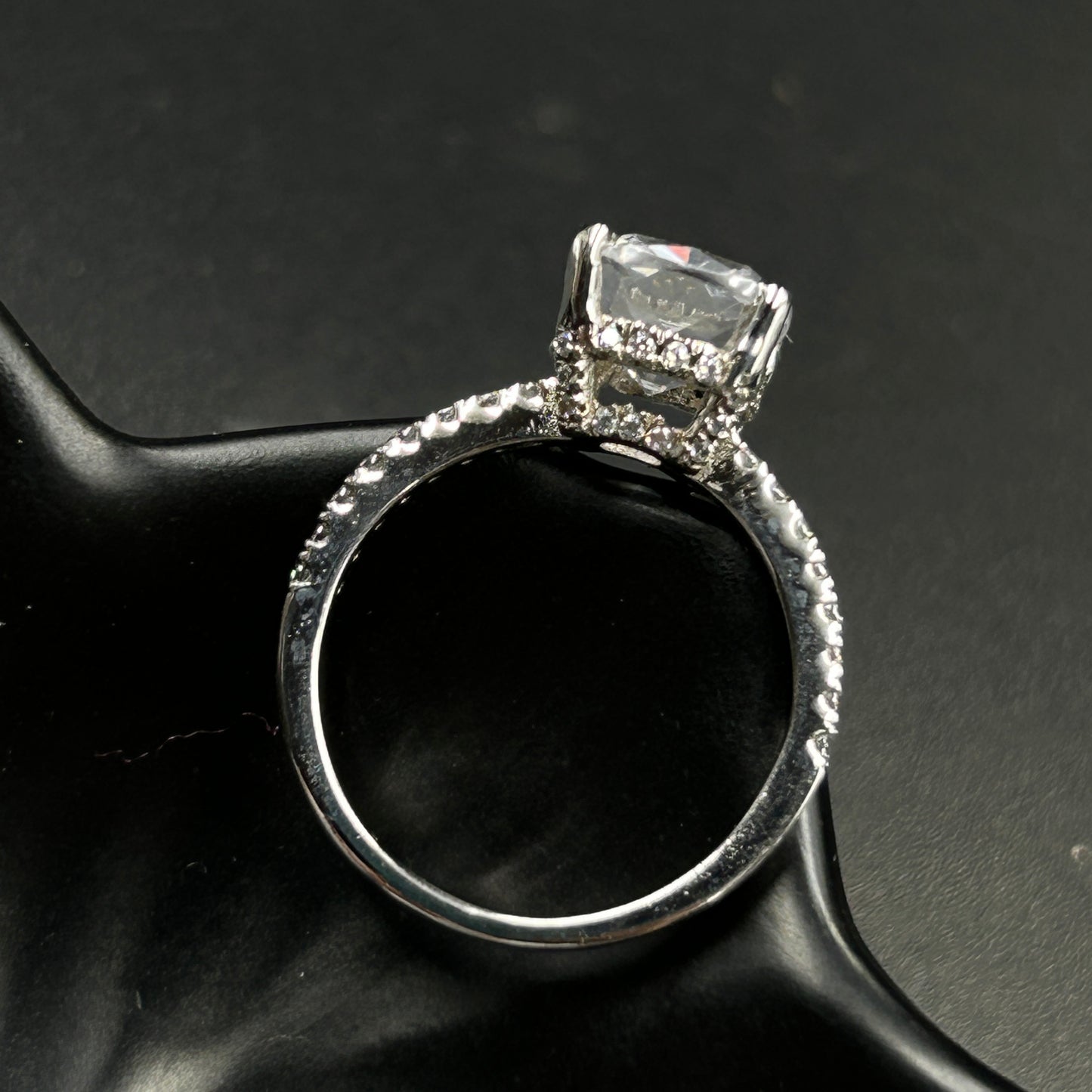 Women's Diamond Ring - Pure Silver