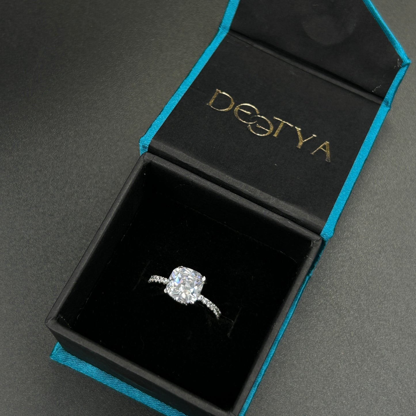Women's Diamond Ring - Pure Silver