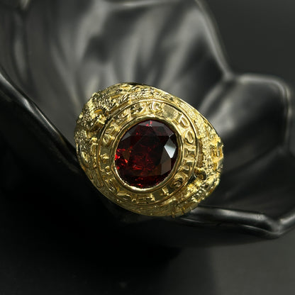 Red Garnet Men's Ring