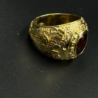 Red Garnet Men's Ring