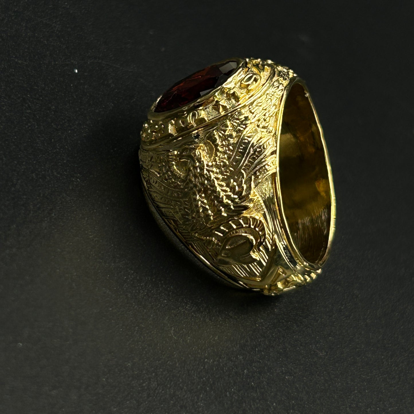 Red Garnet Men's Ring