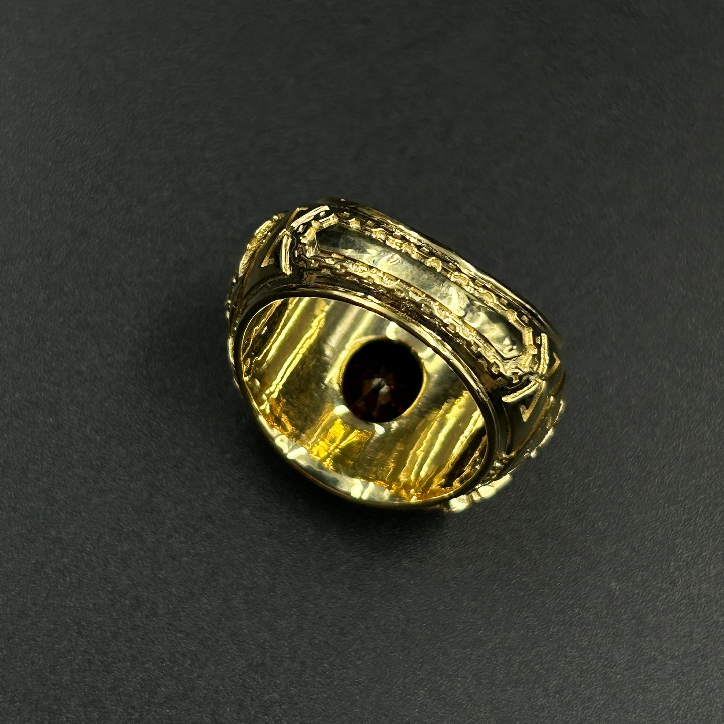 Red Garnet Men's Ring