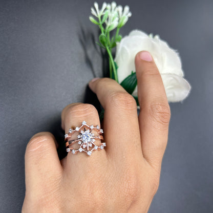 Rose Gold Enhancer Ring Set