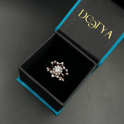 Rose Gold Enhancer Ring Set