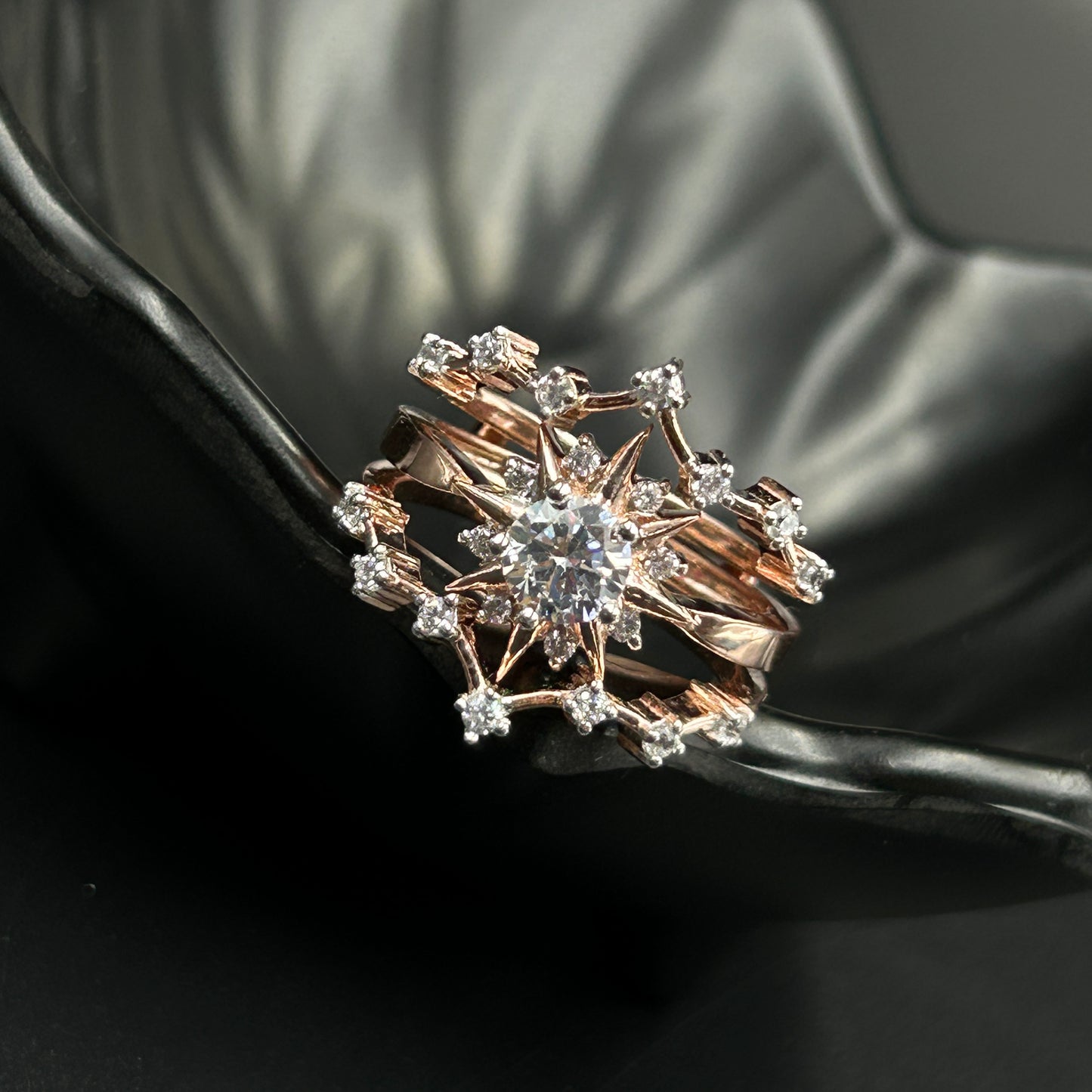 Rose Gold Enhancer Ring Set