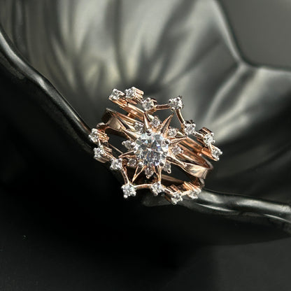 Rose Gold Enhancer Ring Set
