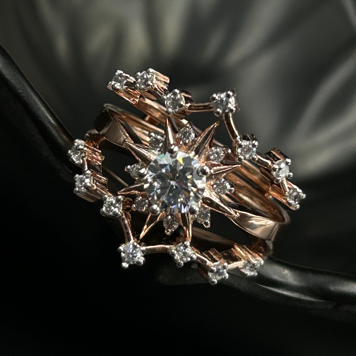 Rose Gold Enhancer Ring Set