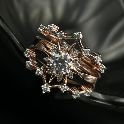 Rose Gold Enhancer Ring Set