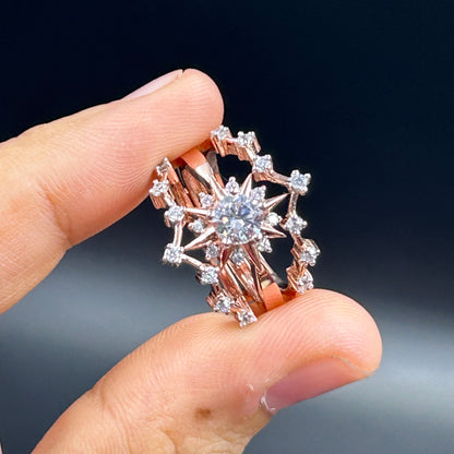 Rose Gold Enhancer Ring Set