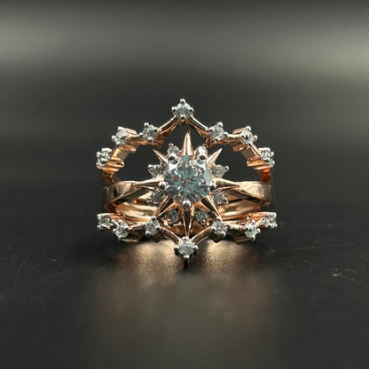 Rose Gold Enhancer Ring Set