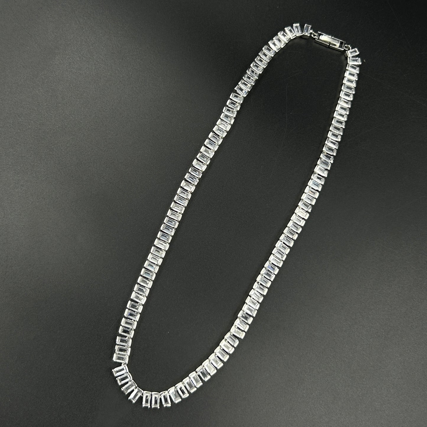 Baguette Diamond Necklace For Women