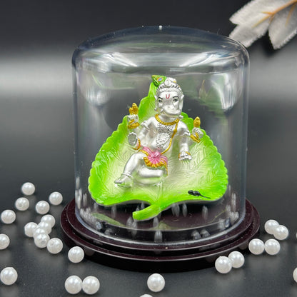 Leaf Ganesh Pure 999 Silver Murti